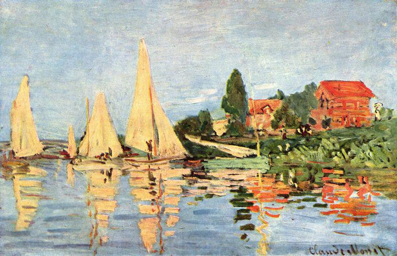 Claude Monet Regatta bei Argenteuil Germany oil painting art